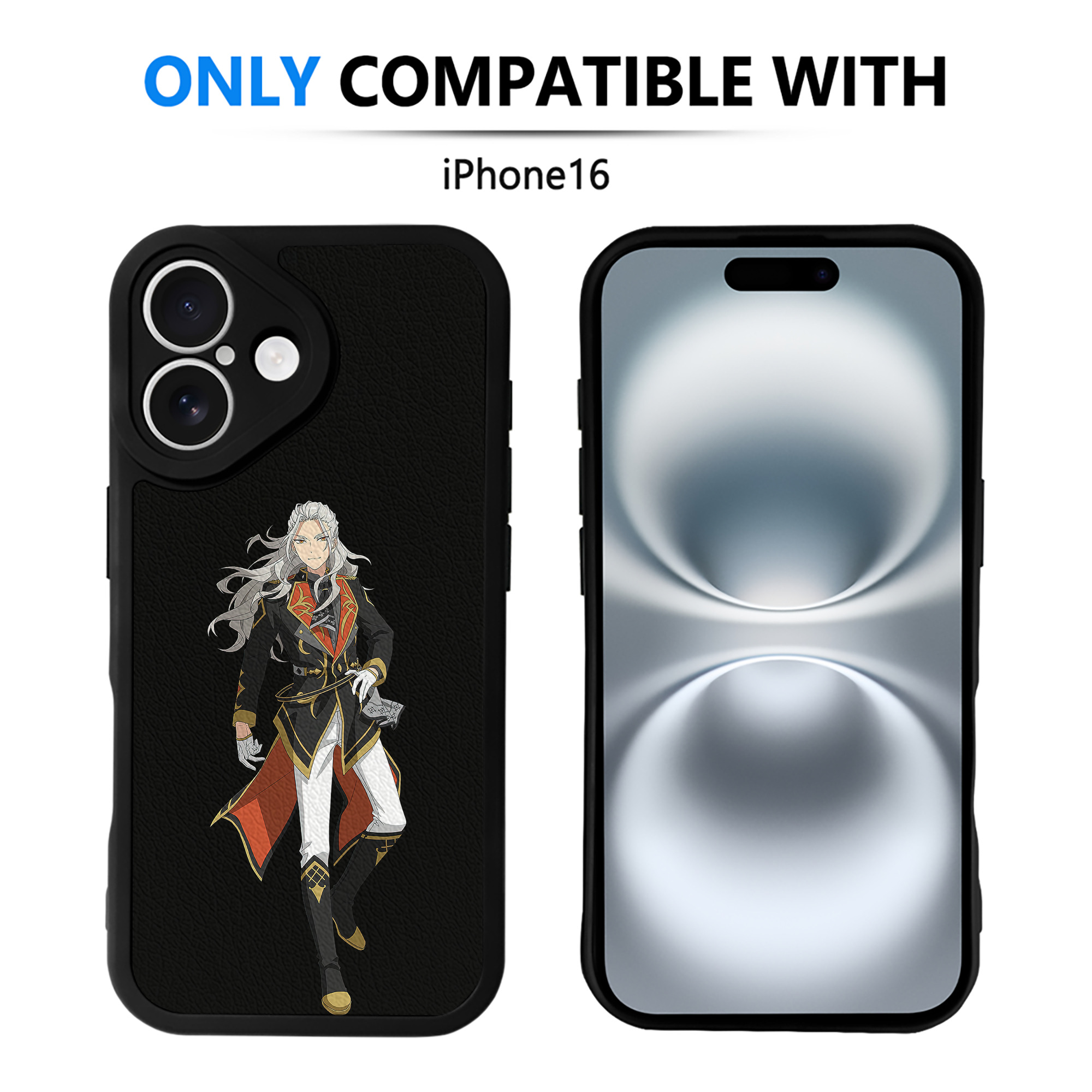 （画像用） あんさんぶるスターズ! Ensemble Stars 【iPhone 16シリーズ対応】シリコンスマホケース（レザー調） 材質：シリコン